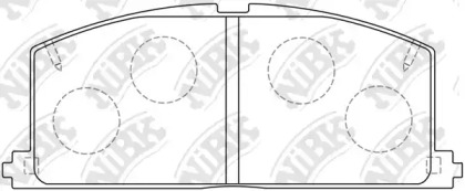 Комплект тормозных колодок NiBK PN1077