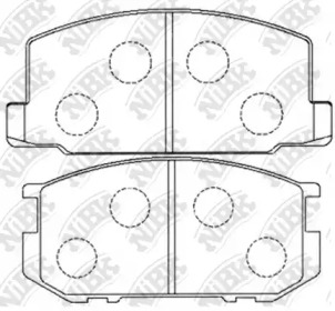 Комплект тормозных колодок NiBK PN1081
