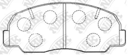Комплект тормозных колодок NiBK PN1098