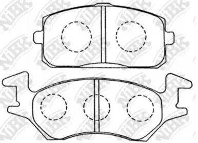 Комплект тормозных колодок NiBK PN1134