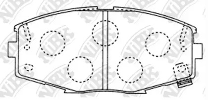 Комплект тормозных колодок NiBK PN1141