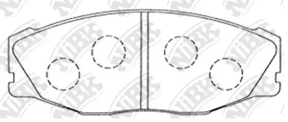 Комплект тормозных колодок NiBK PN1157