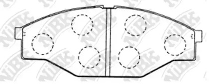 Комплект тормозных колодок NiBK PN1166