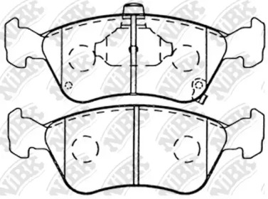 Комплект тормозных колодок NiBK PN1170