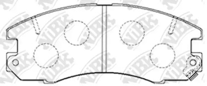 Комплект тормозных колодок NiBK PN1184