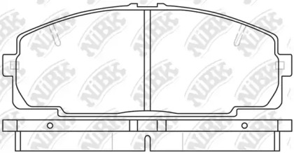 Комплект тормозных колодок NiBK PN1237