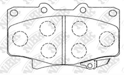 Комплект тормозных колодок NiBK PN1242