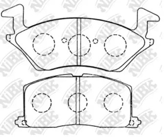 Комплект тормозных колодок NiBK PN1256