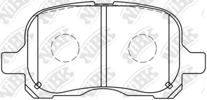 Комплект тормозных колодок NiBK PN1302