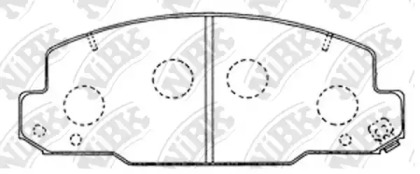 Комплект тормозных колодок NiBK PN1330
