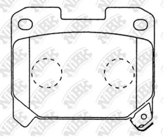 Комплект тормозных колодок NiBK PN1361