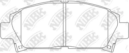 Комплект тормозных колодок NiBK PN1362