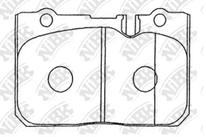 Комплект тормозных колодок NiBK PN1370