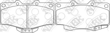 Комплект тормозных колодок NiBK PN1387