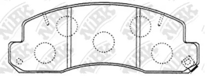 Комплект тормозных колодок NiBK PN1388