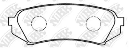 Комплект тормозных колодок NiBK PN1412