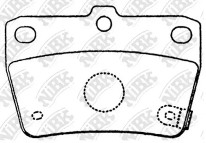 Комплект тормозных колодок NiBK PN1424
