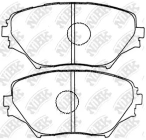 Комплект тормозных колодок NiBK PN1447