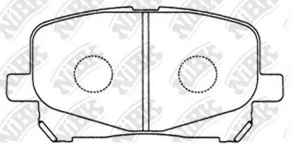 Комплект тормозных колодок NiBK PN1448