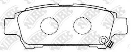 Комплект тормозных колодок NiBK PN1449