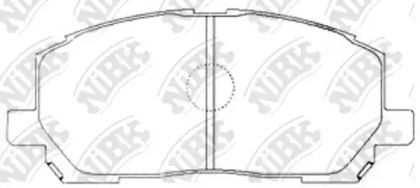 Комплект тормозных колодок NiBK PN1457