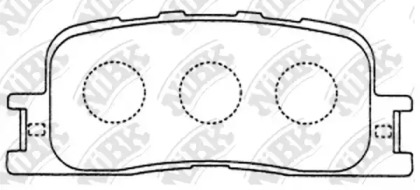 Комплект тормозных колодок NiBK PN1458