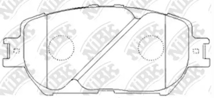 Комплект тормозных колодок NiBK PN1479