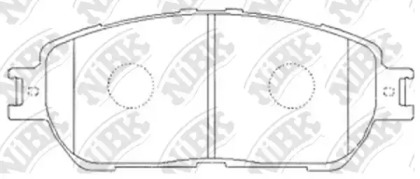 Комплект тормозных колодок NiBK PN1480
