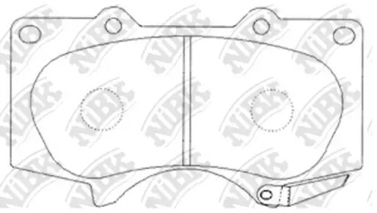 Комплект тормозных колодок NiBK PN1482