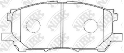 Комплект тормозных колодок NiBK PN1497