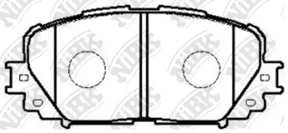 Комплект тормозных колодок NiBK PN1518