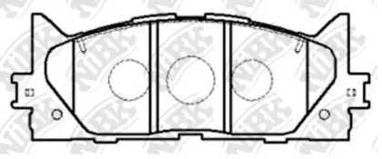 Комплект тормозных колодок NiBK PN1521