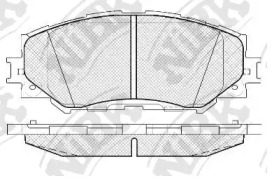 Комплект тормозных колодок NiBK PN1524