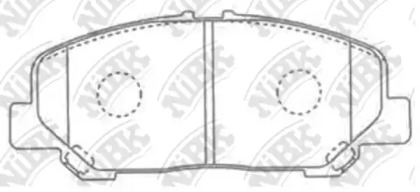 Комплект тормозных колодок NiBK PN1527