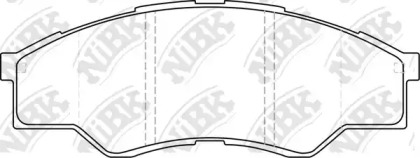 Комплект тормозных колодок NiBK PN1801