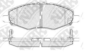 Комплект тормозных колодок NiBK PN1831