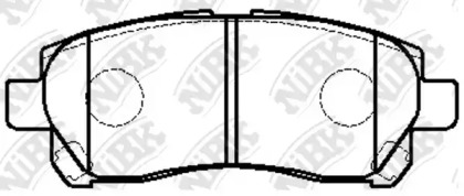 Комплект тормозных колодок NiBK PN1832