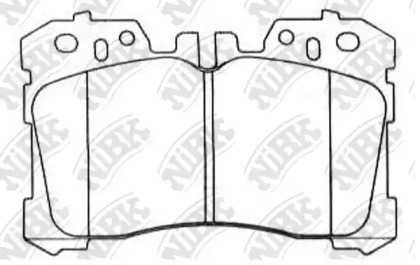 Комплект тормозных колодок NiBK PN1833