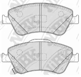 Комплект тормозных колодок NiBK PN1834