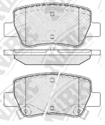 Комплект тормозных колодок NiBK PN1838