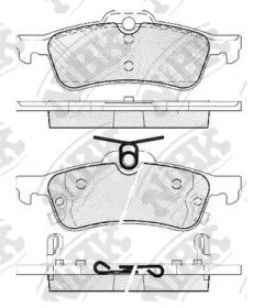 Комплект тормозных колодок NiBK PN1840