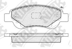 Комплект тормозных колодок NiBK PN1841