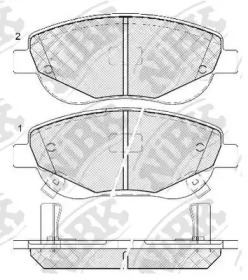 Комплект тормозных колодок NiBK PN1843