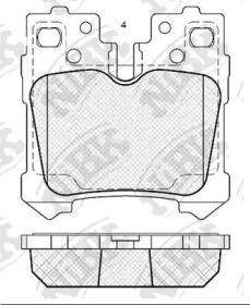 Комплект тормозных колодок NiBK PN1844