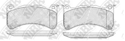 Комплект тормозных колодок NiBK PN1850