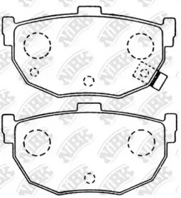 Комплект тормозных колодок NiBK PN2130