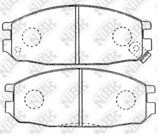 Комплект тормозных колодок NiBK PN2149