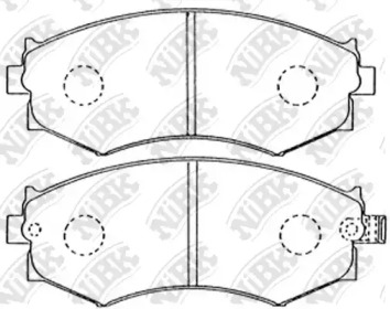 Комплект тормозных колодок NiBK PN2176