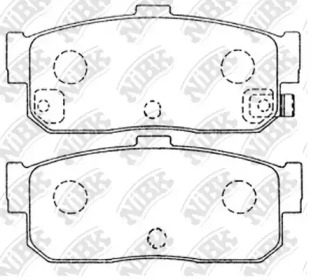 Комплект тормозных колодок NiBK PN2224