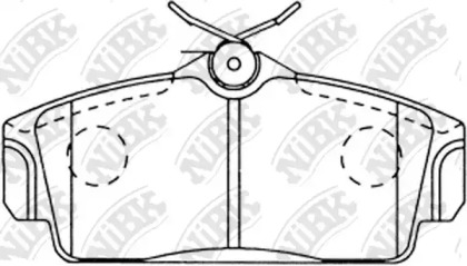 Комплект тормозных колодок NiBK PN2230
